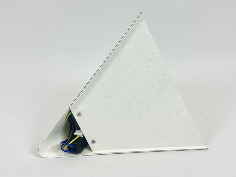 Kinkiet Trigolo, kość słoniowa, metal szkło opalowe, proj. G. Gramigna, Włochy, lata 80. - 154058