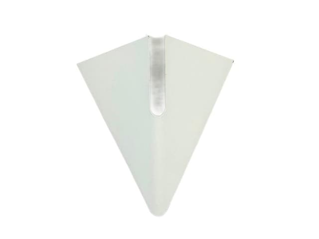 Kinkiet Trigolo, kość słoniowa, metal szkło opalowe, proj. G. Gramigna, Włochy, lata 80. - WYMIARY