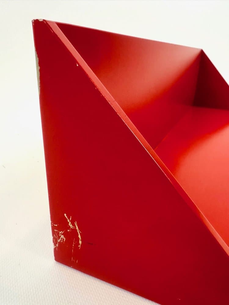 Półka ścienna 7718, czerwona, plastik, proj. A. Castelli Ferrieri, Kartell, Włochy, lata 70. - 154084