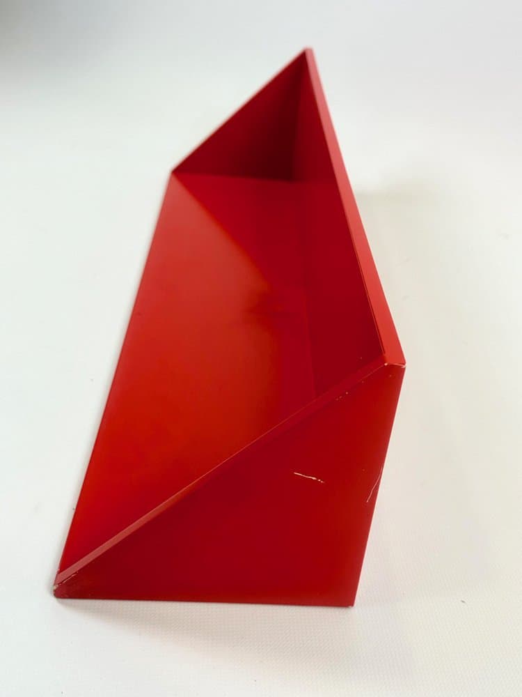 Półka ścienna 7718, czerwona, plastik, proj. A. Castelli Ferrieri, Kartell, Włochy, lata 70. - 154083