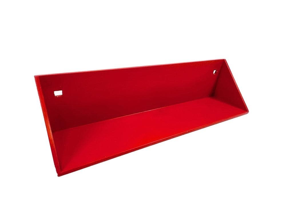 Półka ścienna 7718, czerwona, plastik, proj. A. Castelli Ferrieri, Kartell, Włochy, lata 70.