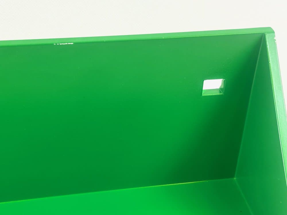 Półka ścienna Model 7717, butelkowa zieleń, plastik, proj. A. Castelli Ferrieri, Kartell, Włochy, lata 70. - 154090