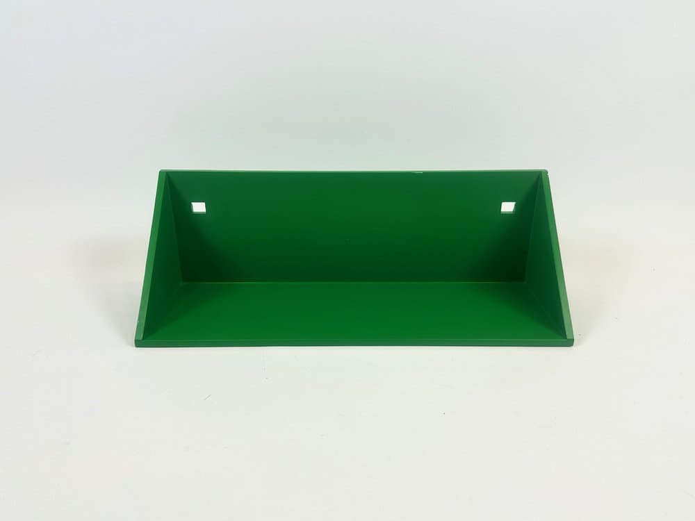 Półka ścienna Model 7717, butelkowa zieleń, plastik, proj. A. Castelli Ferrieri, Kartell, Włochy, lata 70. - 154087