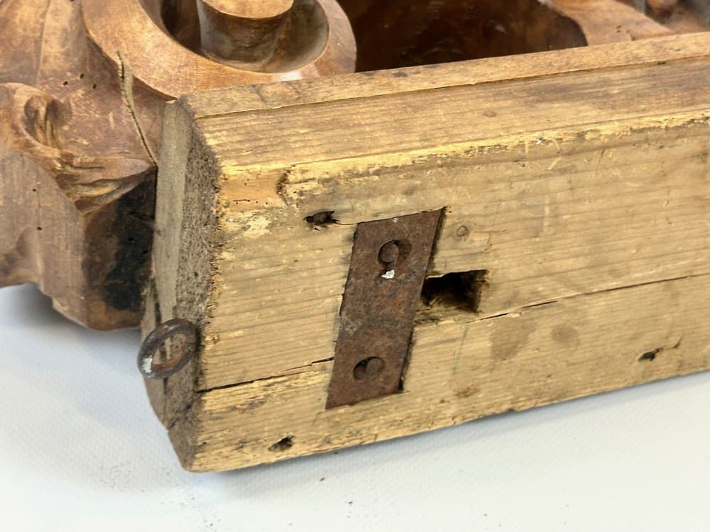 Rzeźba kariatydy, brązowy, orzech, Włochy, XIX w. - 154109