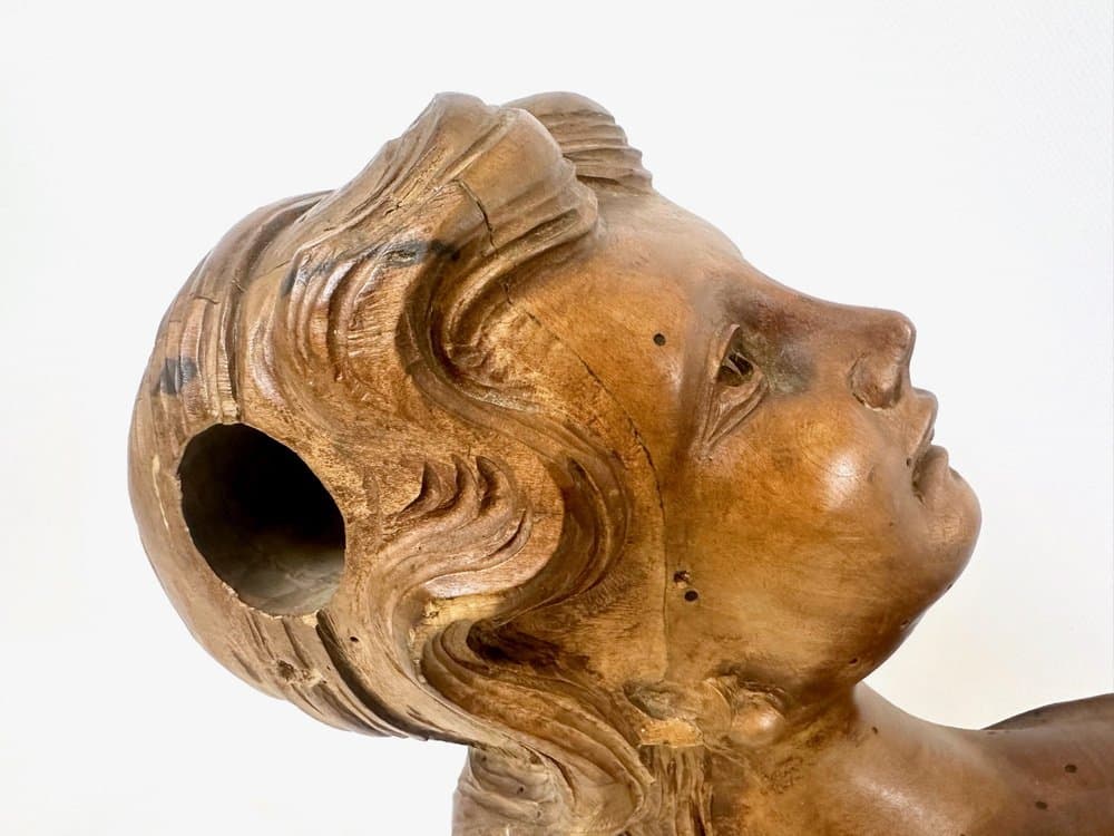 Rzeźba kariatydy, brązowy, orzech, Włochy, XIX w. - 154107