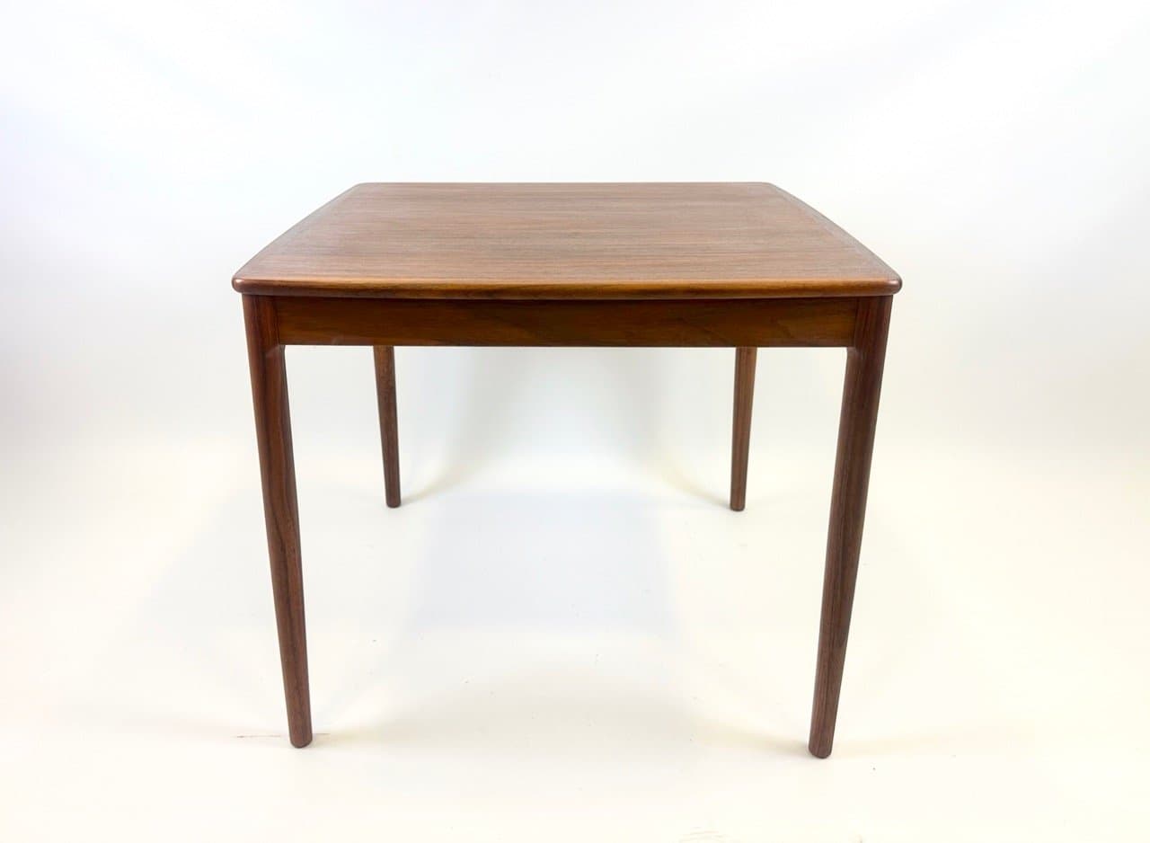 Stolik kawowy, kwadratowy, teak brązowy, Szwecja, lata 60. - 154122