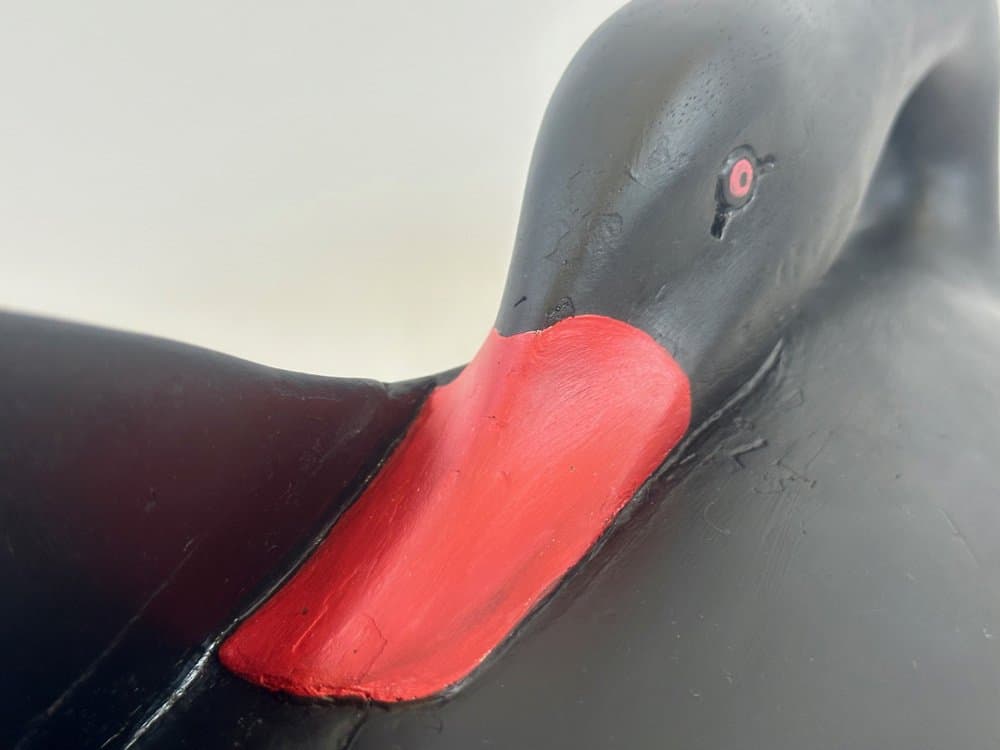 Figurka łabędzia, czarny, sapele, XIX w. - 154149