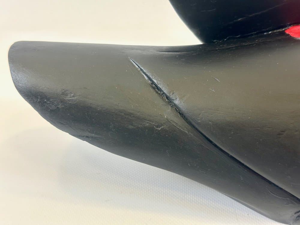 Figurka łabędzia, czarny, sapele, XIX w. - 154153