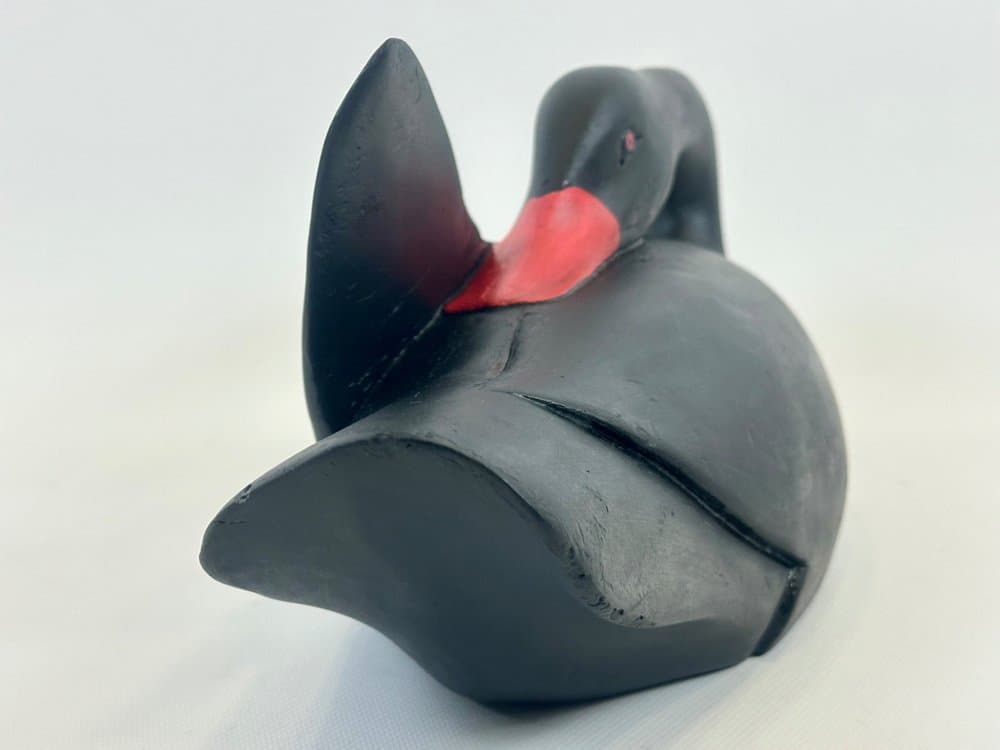 Figurka łabędzia, czarny, sapele, XIX w. - 154141