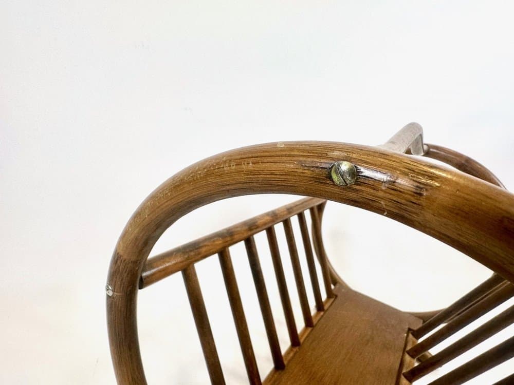 Magazine rack, light brown bamboo, 1960s - 154193