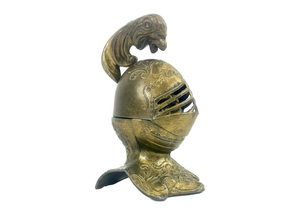 Kałamarz figuralny, Art Nouveau, złoty, metal, Francja, XIX w.