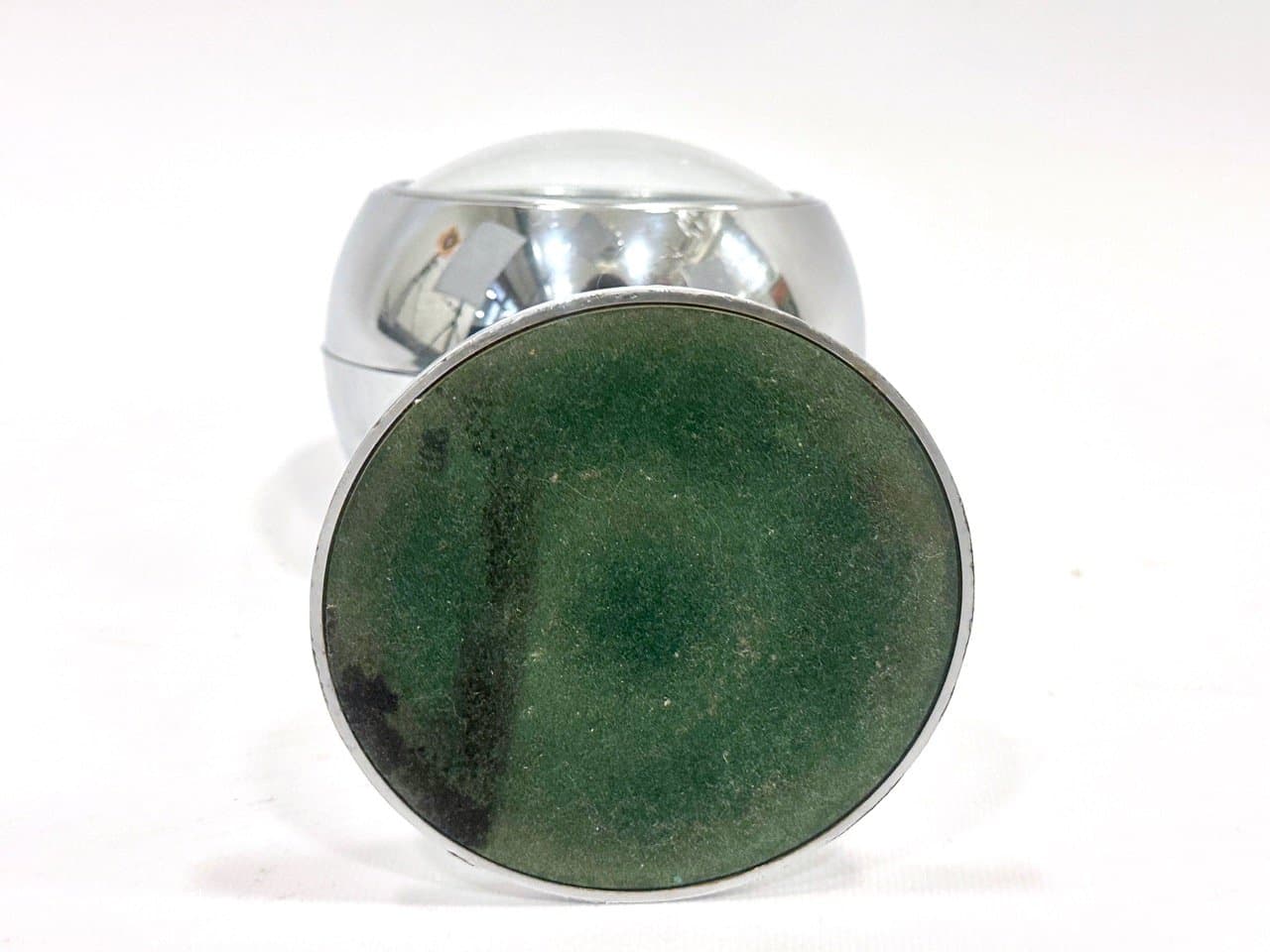 Zegar stołowy Tulip, Space Age, zielony, metal, Japonia, lata 60. - 154305