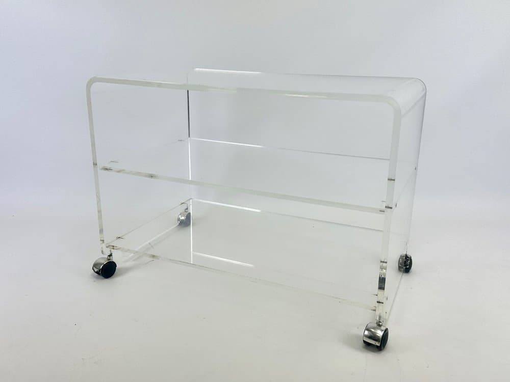 Coffee Table Space Age, transparent acrylic glass, 1970s - 154347