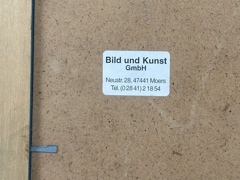 Zegar ścienny, multikolor, drewno, papier, Niemcy, lata 90. - 154366