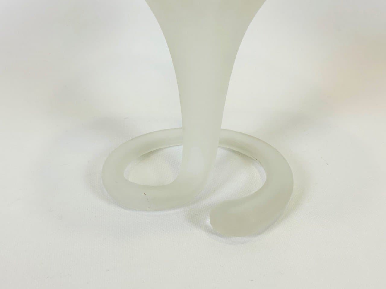 Wazon Lilly, transparentny, szkło matowe, Włochy, lata 70. - 154416