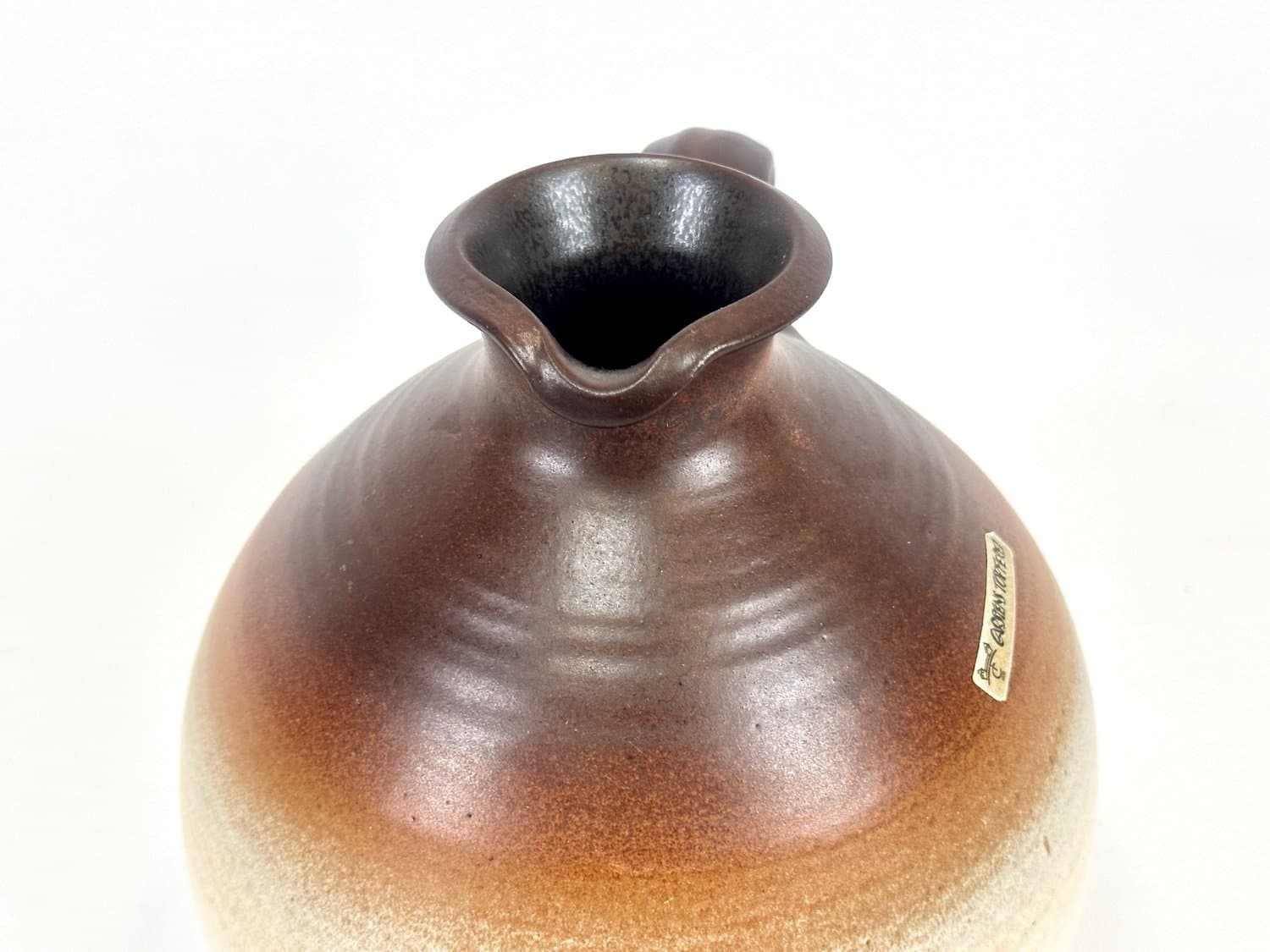 Dzbanek, brązowy jasny, ceramika, Niemcy, lata 50. - 154439