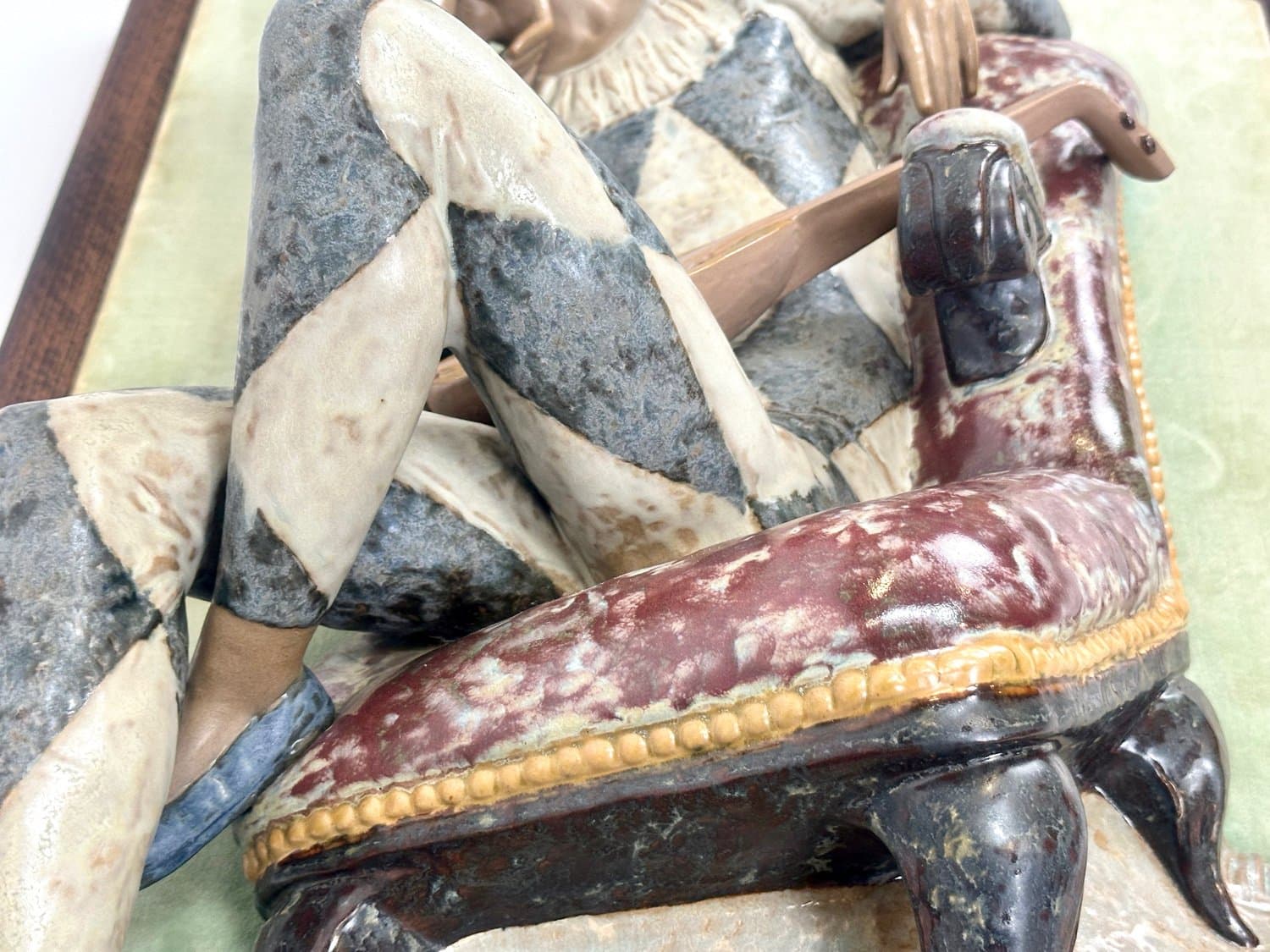 Rzeźba ścienna Harlequin, multicolor, ceramika, F. García, Hiszpania, lata 70. - 154516