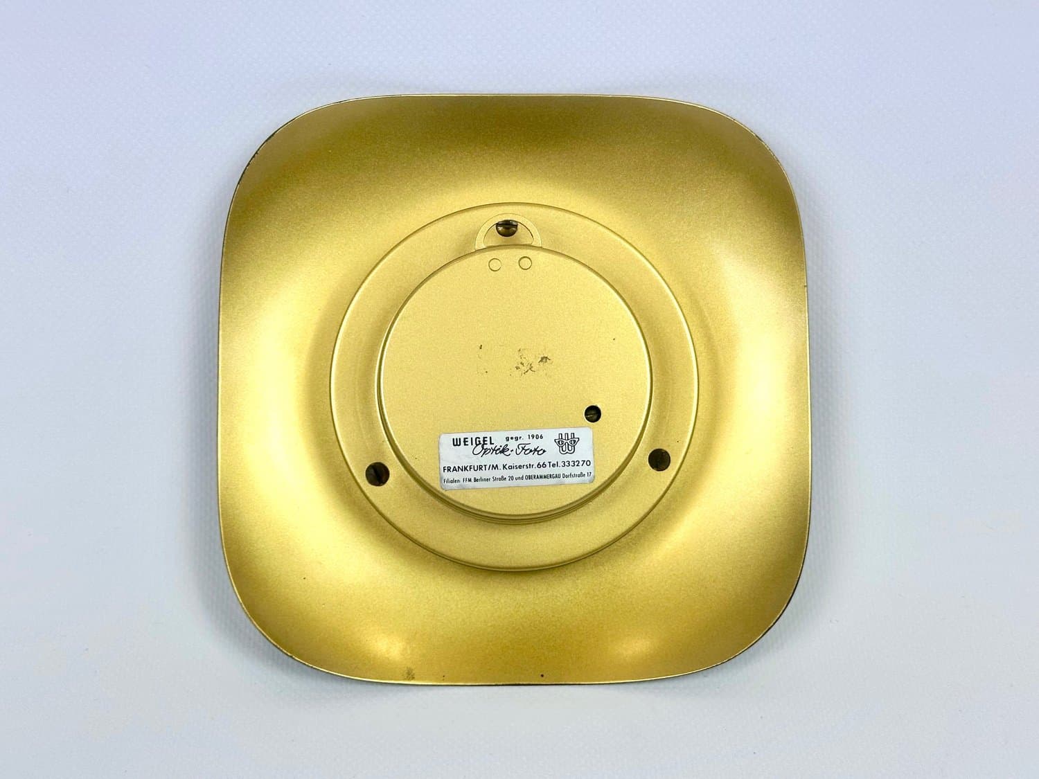 Stacja pogody, niebieski, mosiądz, Niemcy, lata 60. - 154532