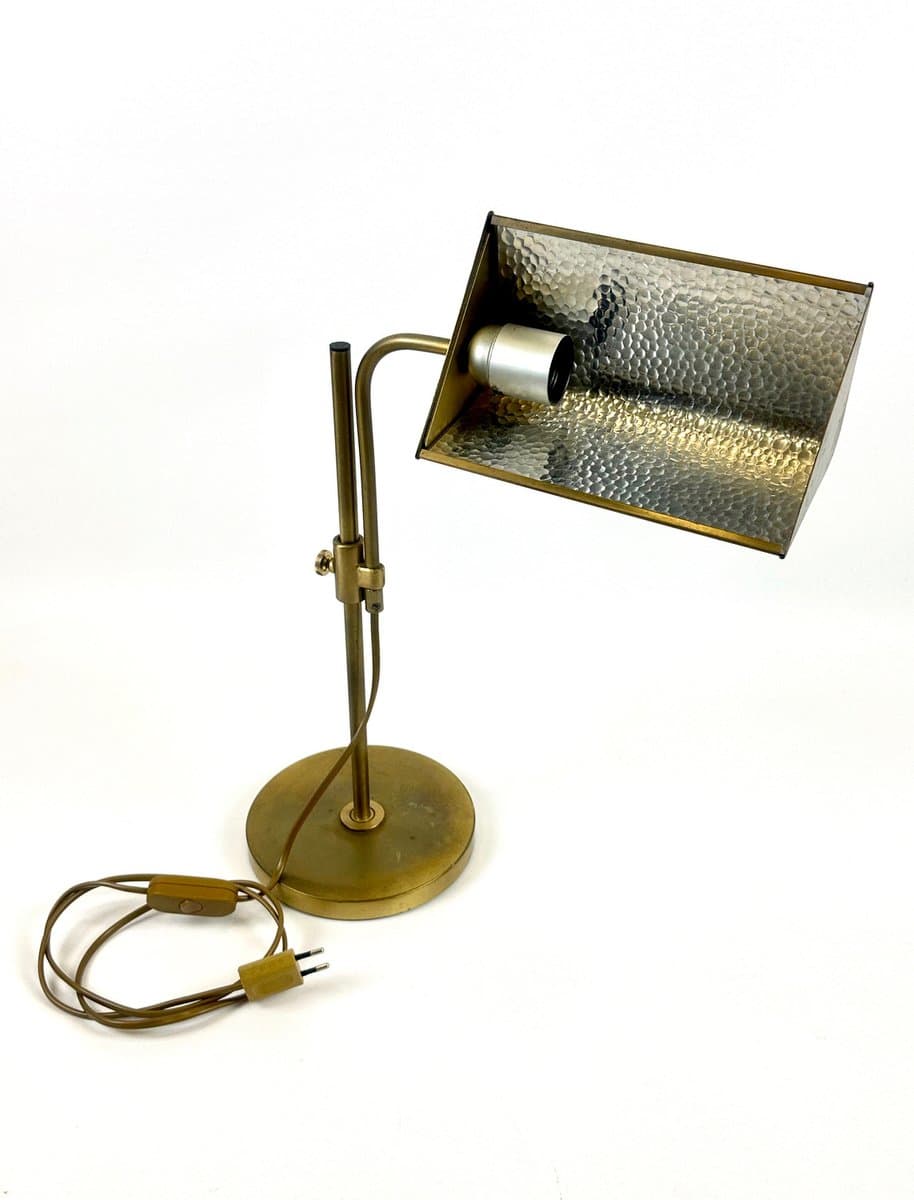 Table lamp, golden brass, Germany, 1970s. - 154566