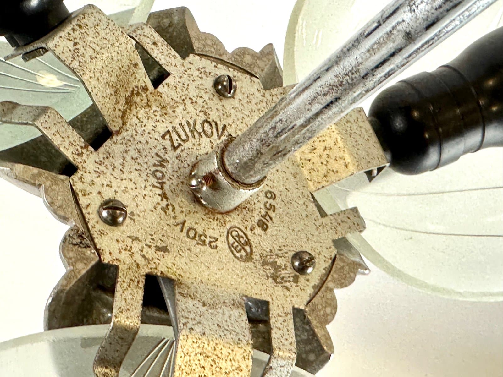 Pendant Lamp Art Deco, silver crystal, Czech Republic, 1940s - 154604