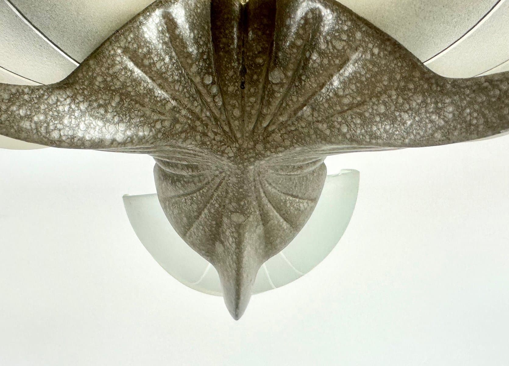 Pendant Lamp Art Deco, silver crystal, Czech Republic, 1940s - 154595