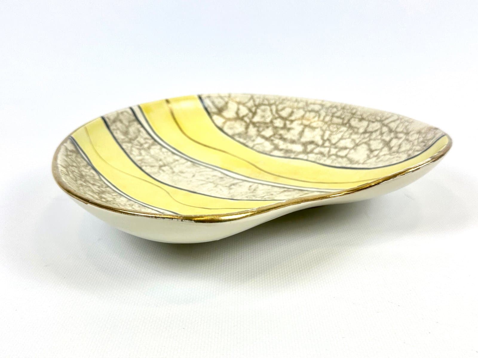 Plate Tosca No 435, multicolor ceramic, Bay Keramik, Germany, 1960s. - 154612