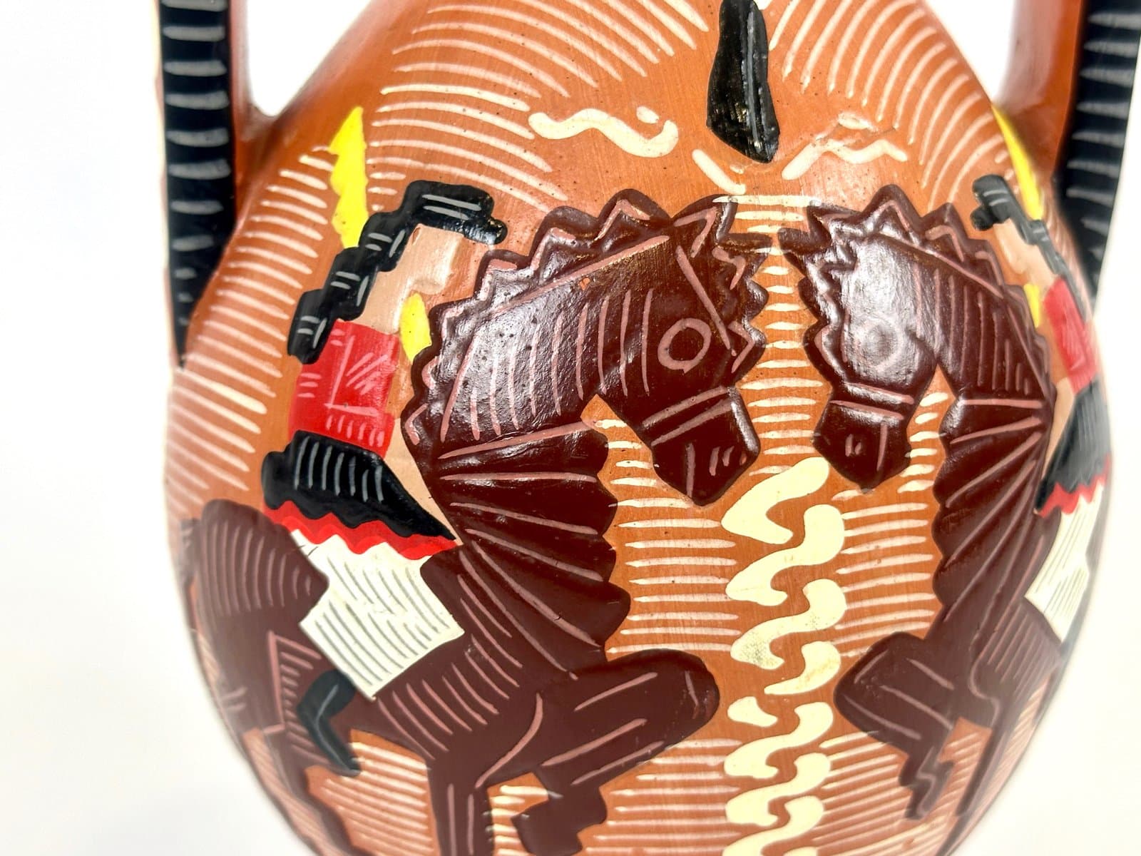 Sardinian amphora, brown terracotta, by C. Nuovo, Italy, 1970s. - 154632