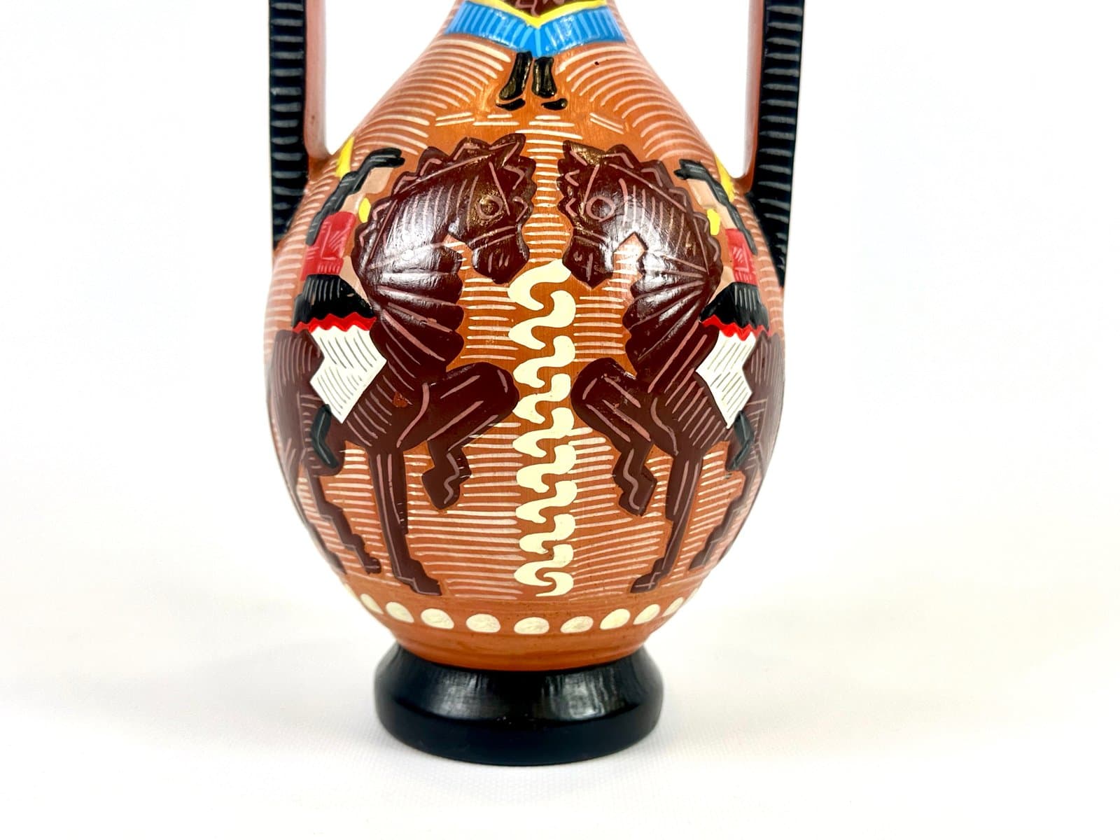 Sardinian amphora, brown terracotta, by C. Nuovo, Italy, 1970s. - 154629
