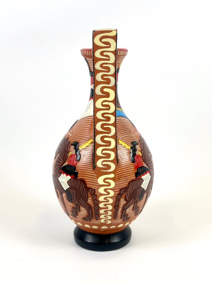 Sardinian amphora, brown terracotta, by C. Nuovo, Italy, 1970s. - 154628