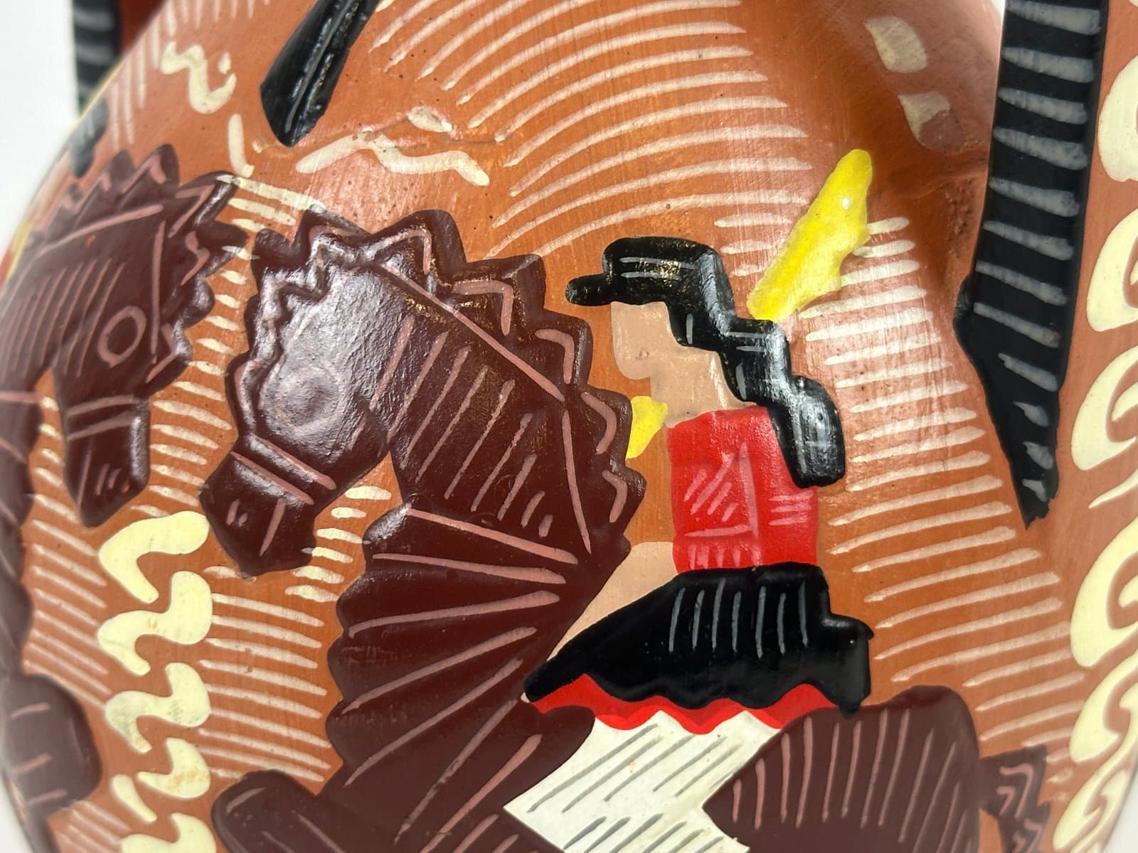 Sardinian amphora, brown terracotta, by C. Nuovo, Italy, 1970s. - 154635