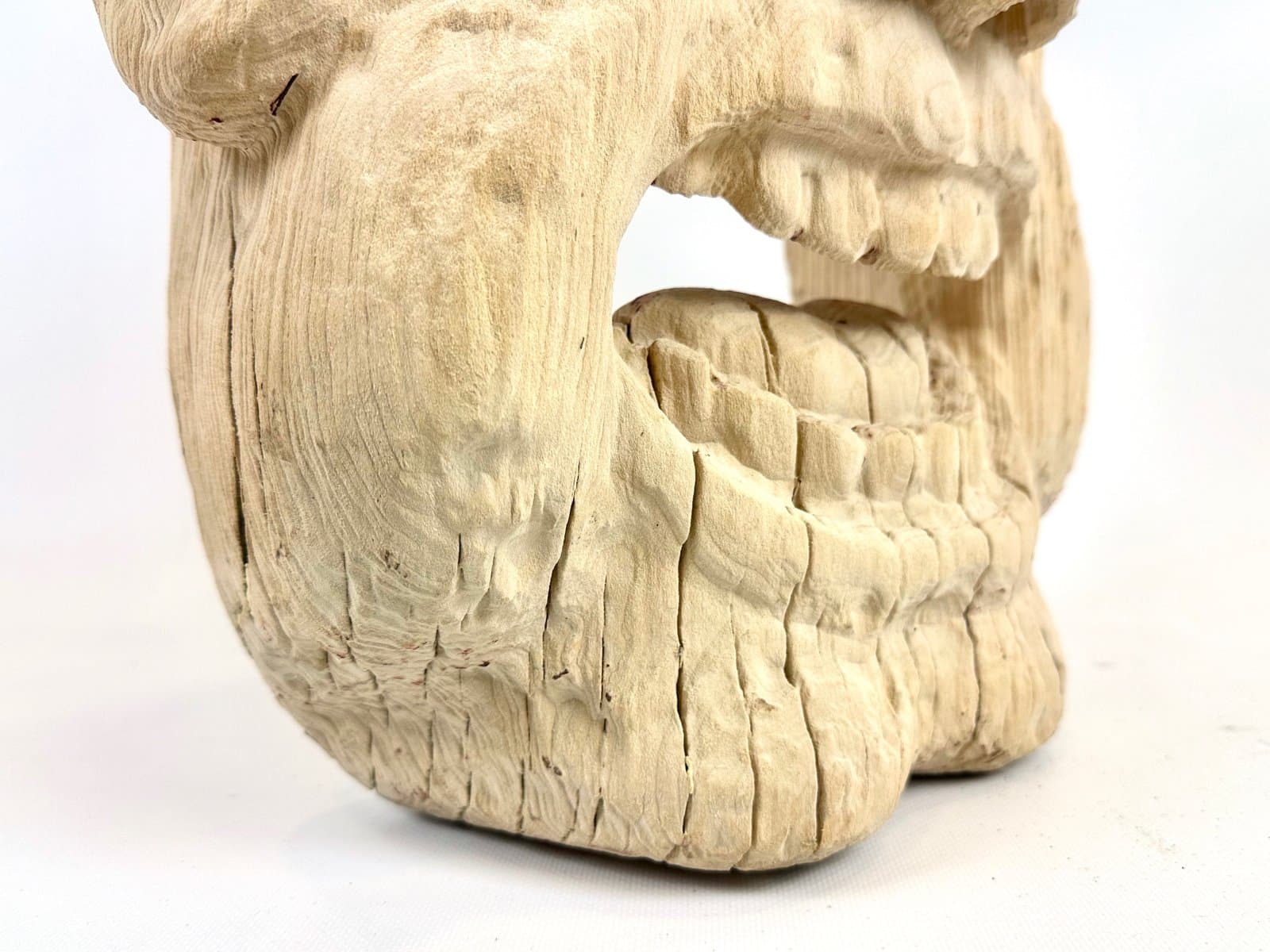 Maska dekoracyjna, folk art, beżowy, drewno, XX w. - 154694