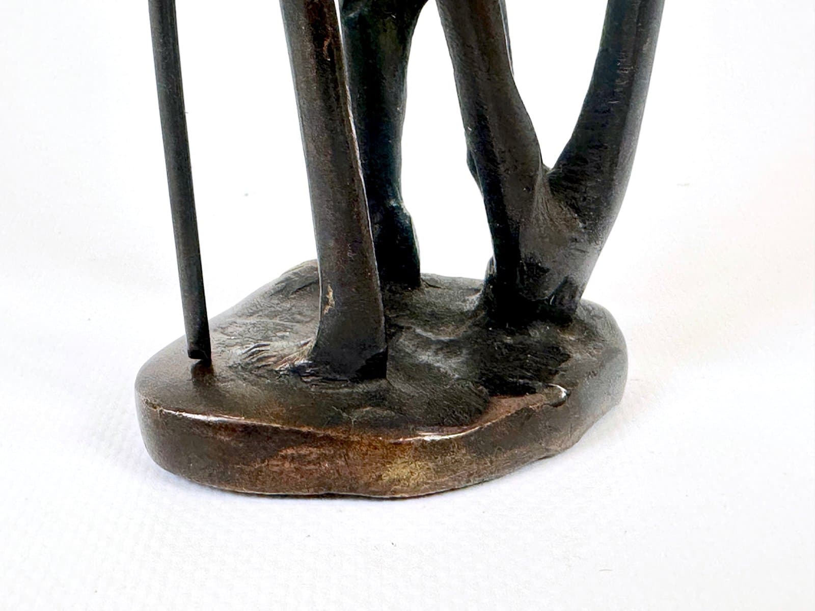 Rzeźba afrykańska, brąz ciemnobrązowy, XIX w. - 154709