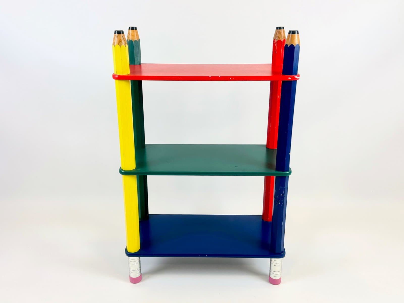 Półka Pencil Shelf, multikolor, sklejka, drewno, proj. P. Sala, Francja, lata 80. - 154726
