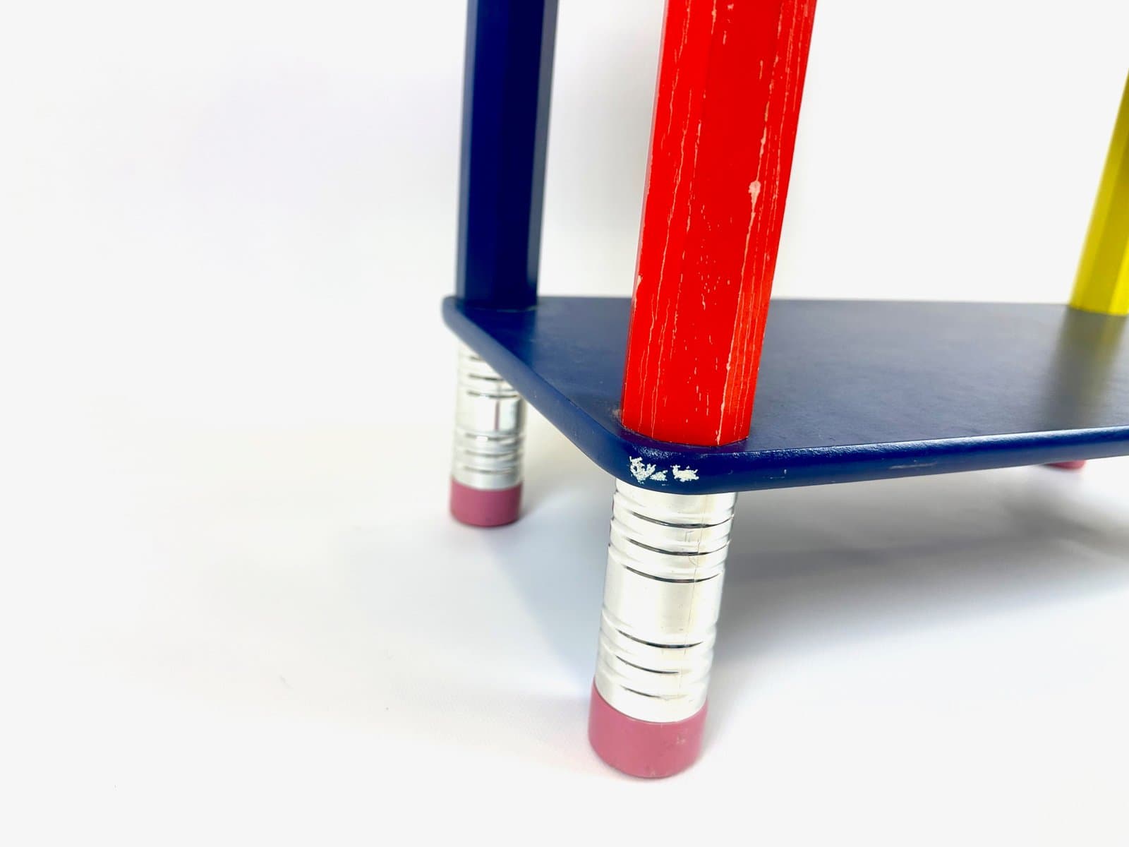 Półka Pencil Shelf, multikolor, sklejka, drewno, proj. P. Sala, Francja, lata 80. - 154727