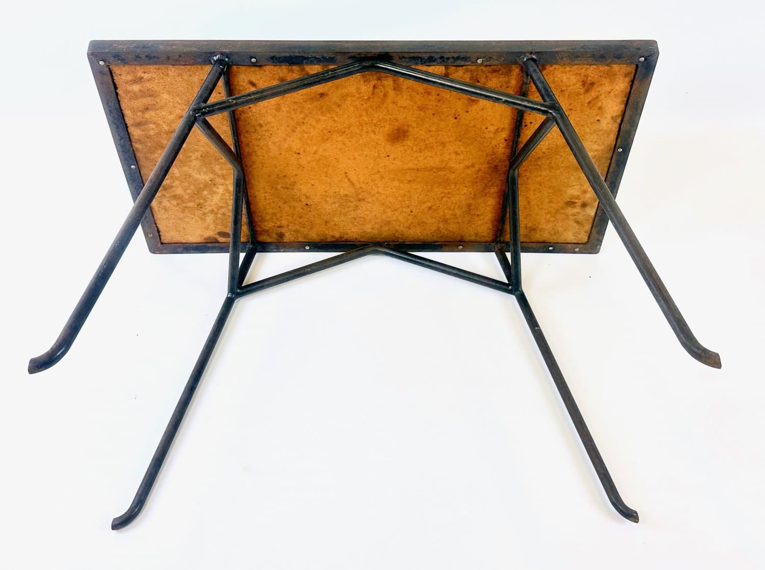 Coffee table, green mosaic, ceramic, black cast iron, Germany, 1960s. - 154748