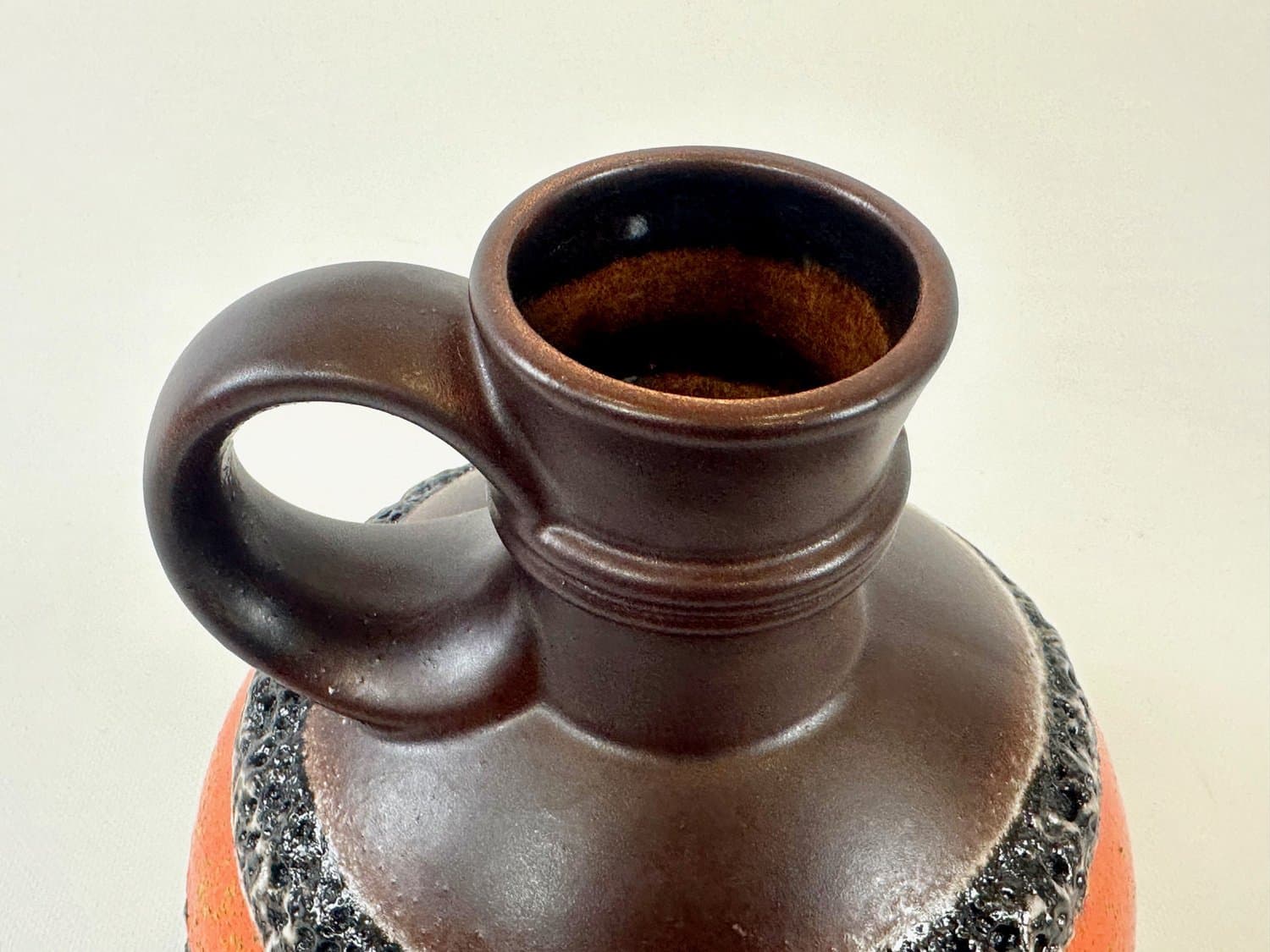 Dzbanek Fat Lava, multikolor, ceramika, Steuler, Niemcy, lata 70. - 154753