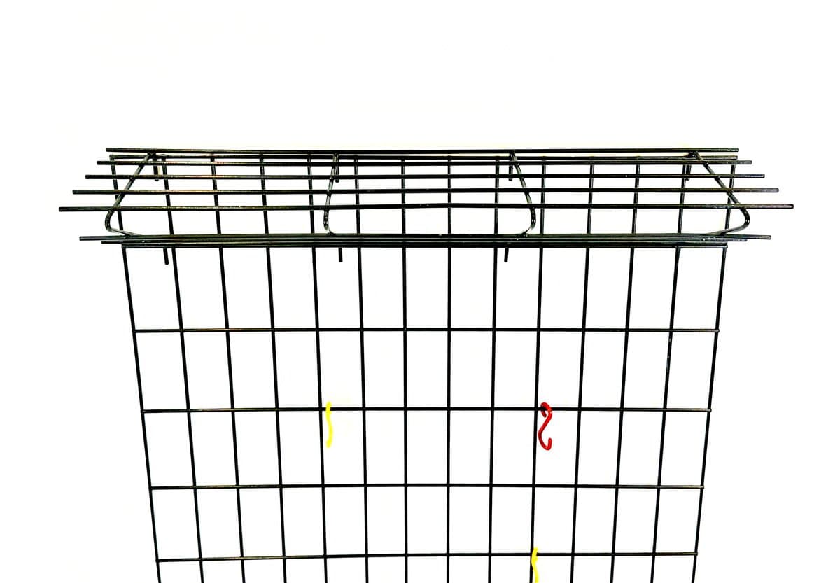 Wall-mounted coat rack with hat shelf, multicolor metal, Germany, 1960s. - 154837