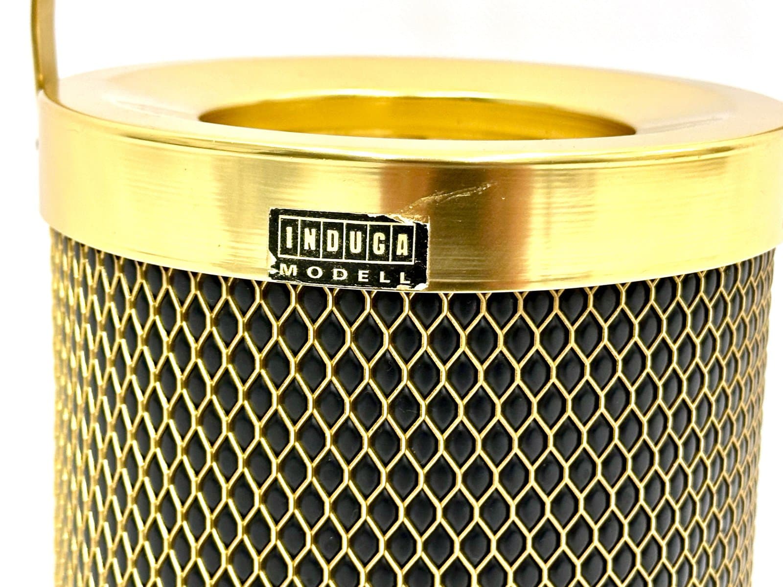 Wiaderko na lód Induga, złoty, mosiądz aluminium, Niemcy, lata 60. - 154881