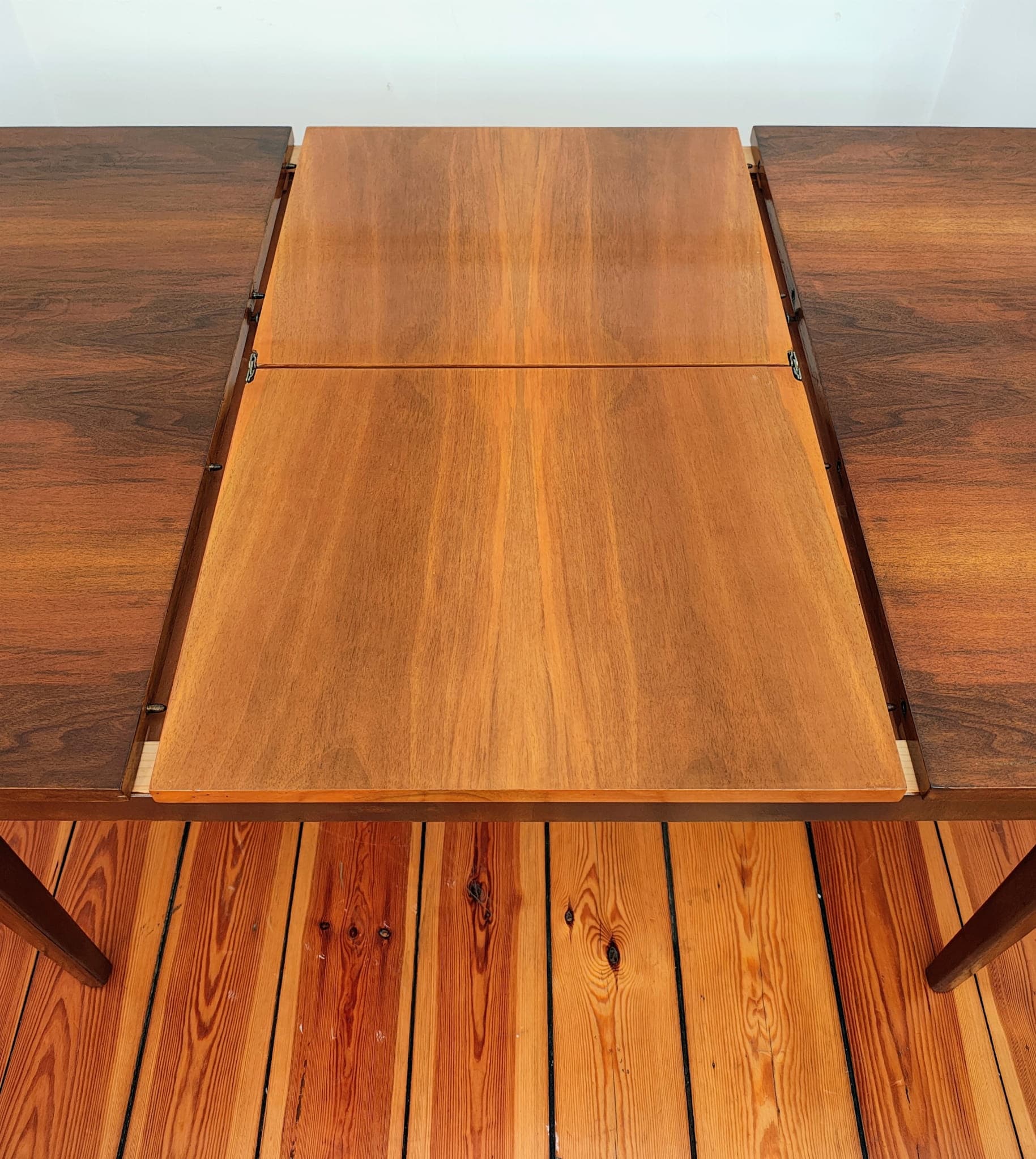 Extendable table, brown walnut, by J. Halabala, Jitona, Czechoslovakia, 1960s. - 136346