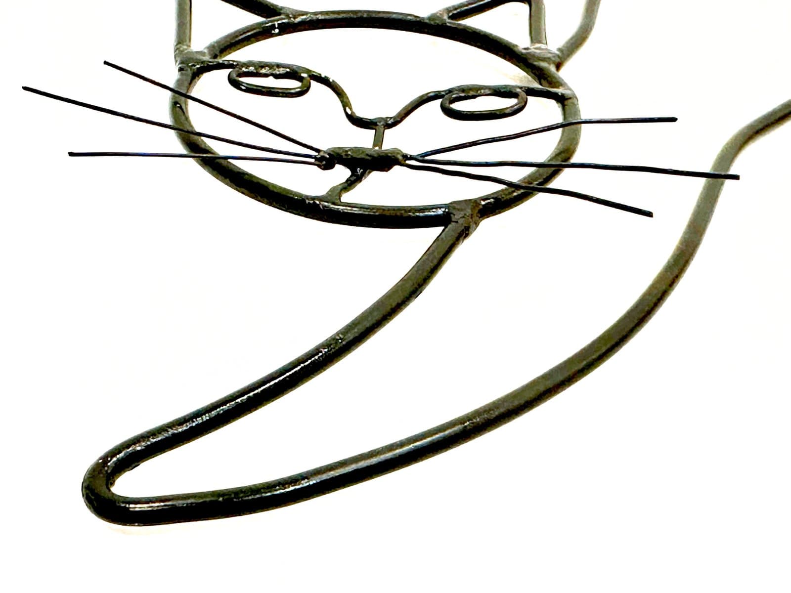 komplet dekoracji ściennych, drut czarny, stal, Czechy, lata 50. - 155211