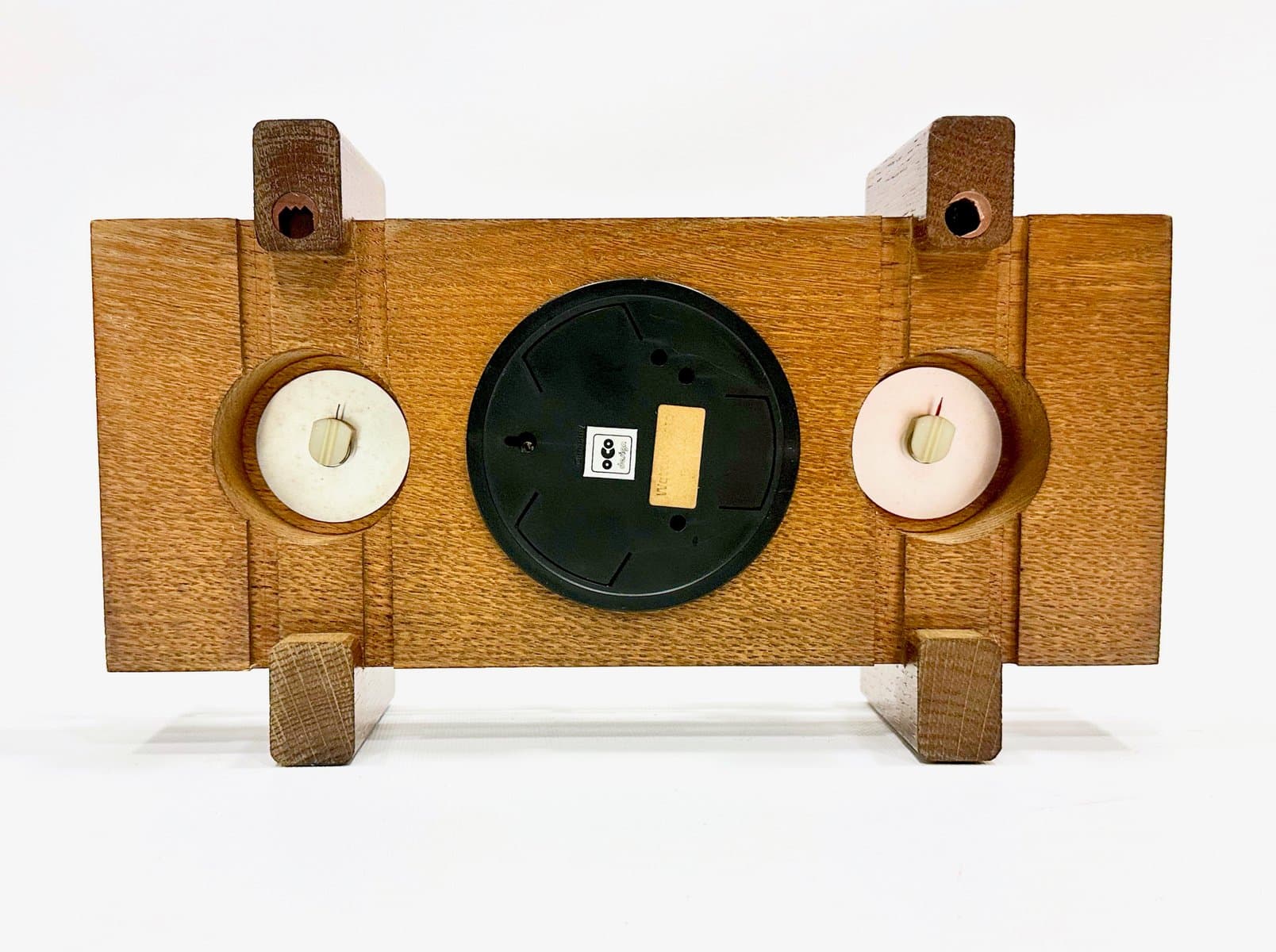 Stacja pogodowa Oco Design, dąb brązowy, akryl, Niemcy, lata 70. - 154978