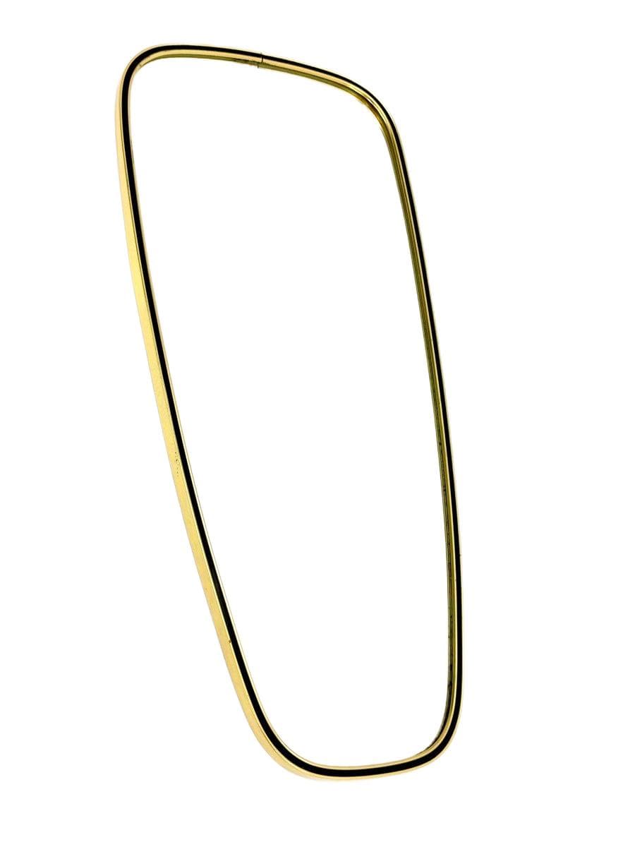 Lustro ścienne, aluminium złoty, mosiądz złoty, szkło, Niemcy, lata 70.