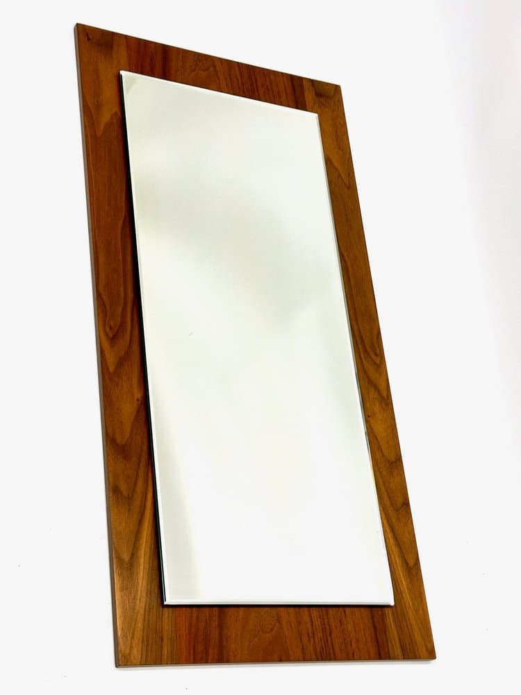 Wall mirror, teak, glass, Germany, 1970s. - 155053