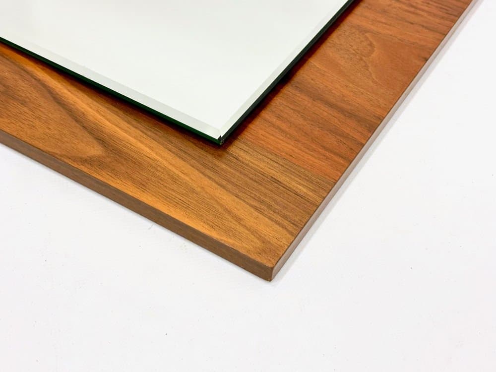 Wall mirror, teak, glass, Germany, 1970s. - 155056