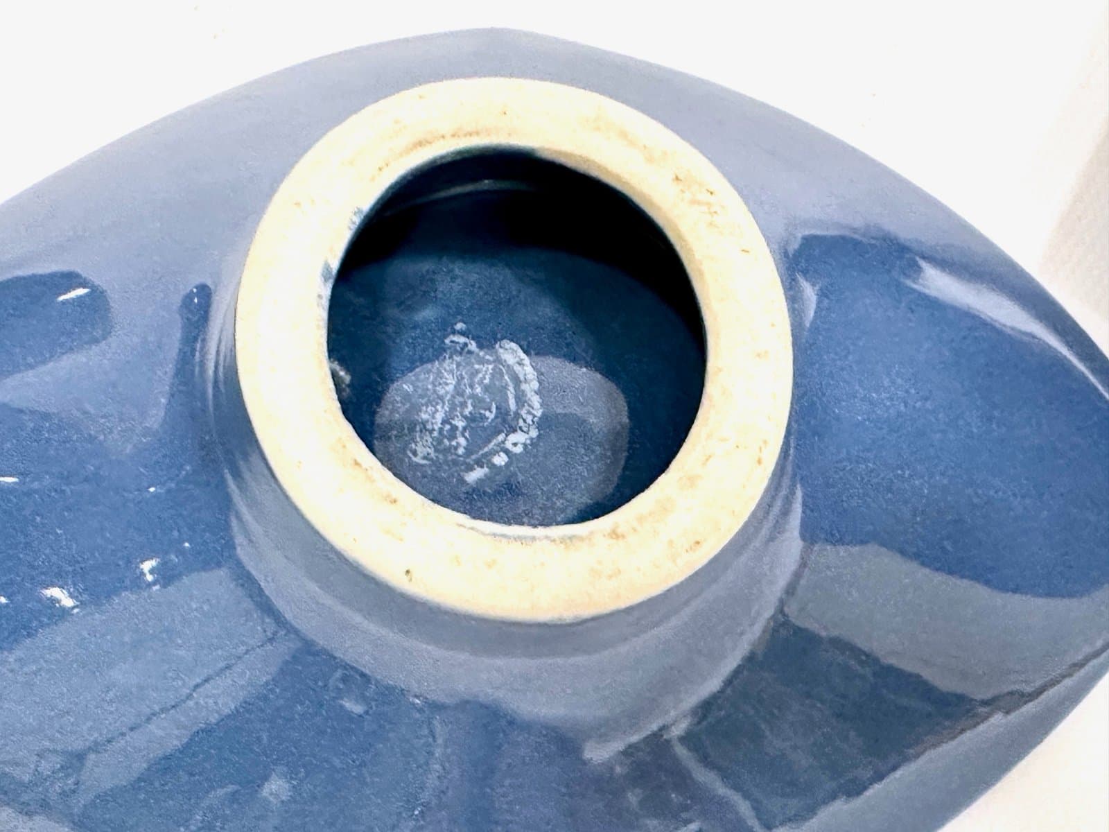 Zestaw wazonów i miski, niebieski, ceramika, Czechosłowacja, lata 70. - 155111