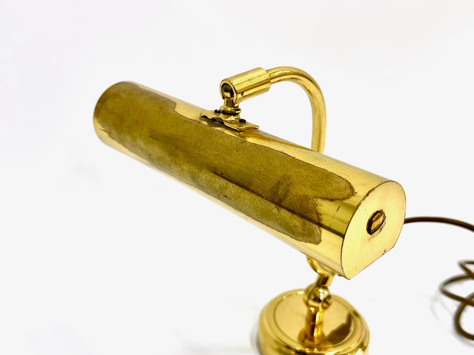 Piano table lamp, gold brass, Germany, 1960s. - 155202