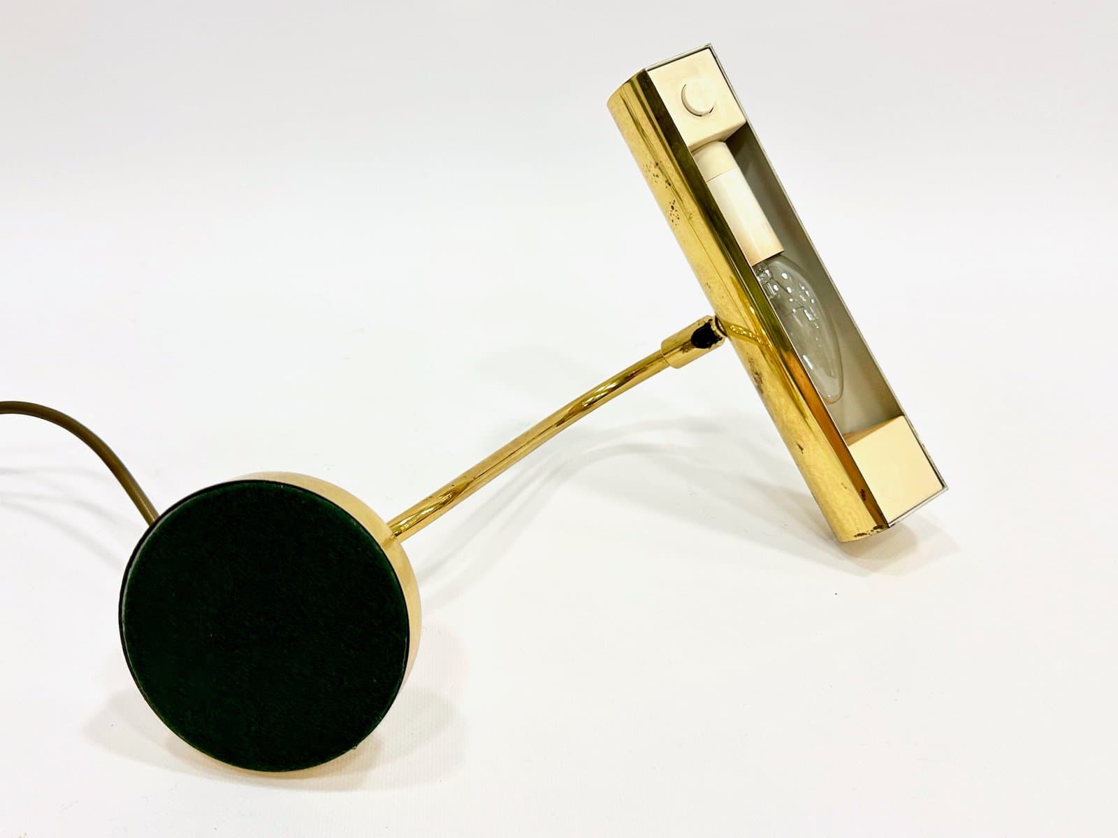 Piano table lamp, gold brass, Germany, 1960s. - 155199