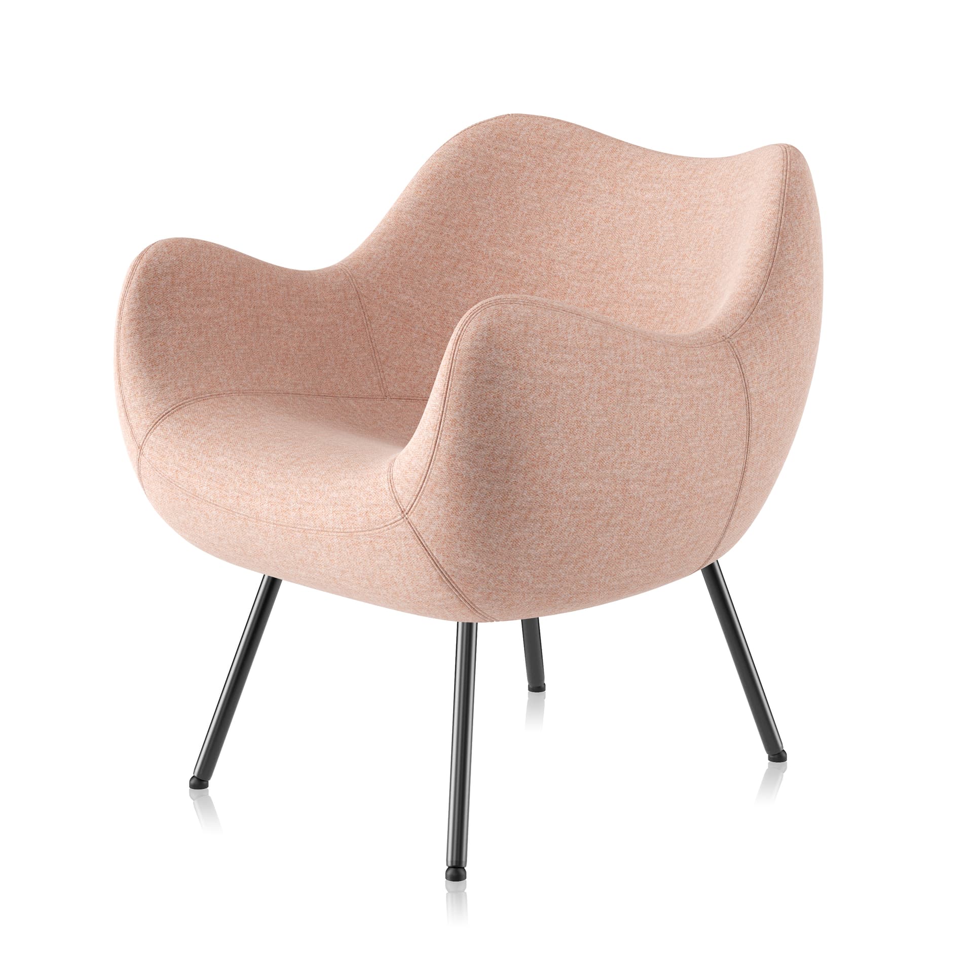 Fotel RM58 Soft Synergy jasny różowy, proj. R. Modzelewski, VZÓR