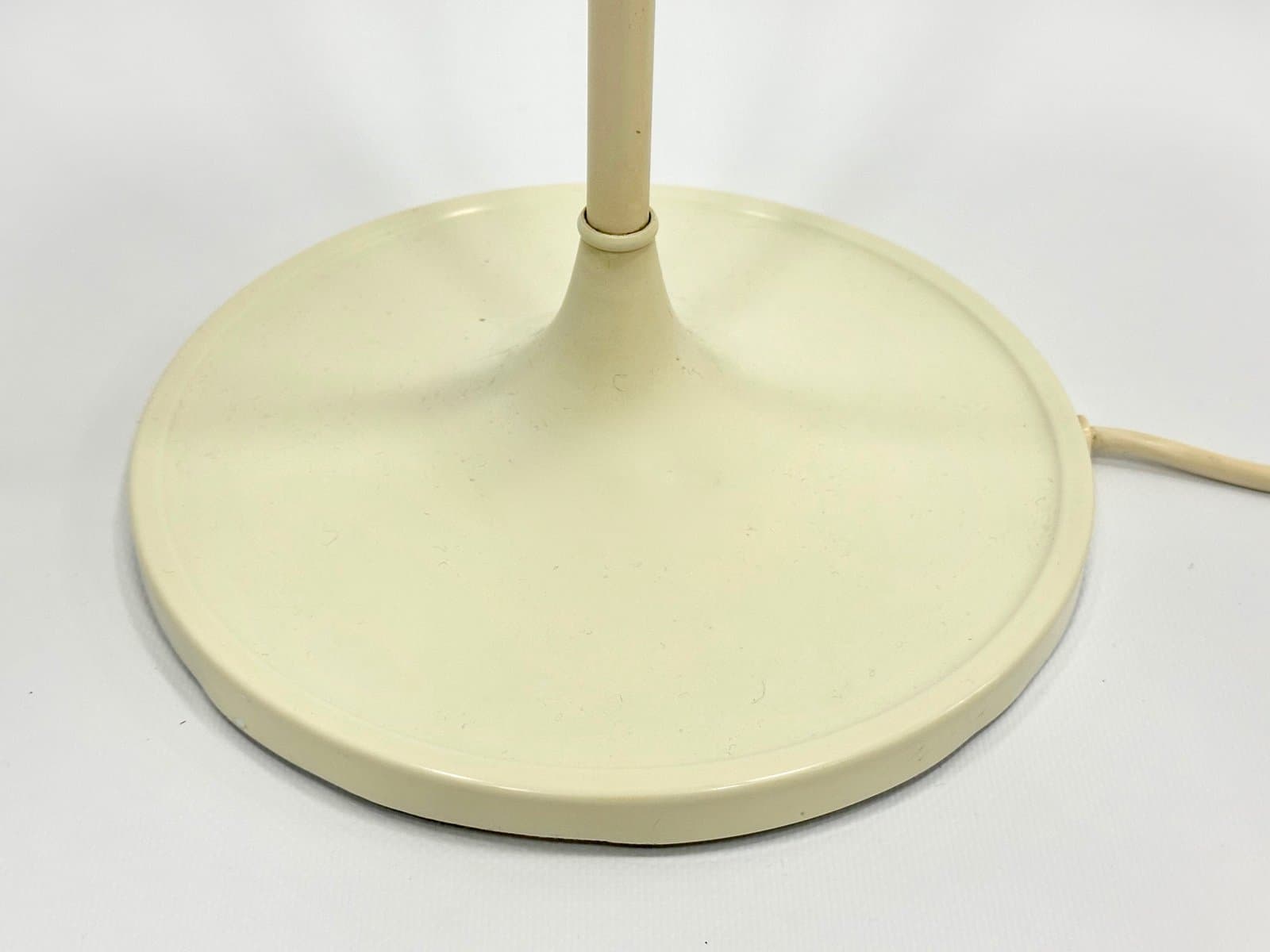 Lampa stołowa Space Age Tulip, szkło bursztynowe, stal kremowa, lata 60. - 155230