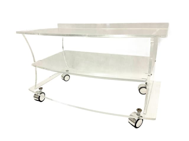 Bar shelf, transparent plastic, Germany, 1970s - DIMENSION